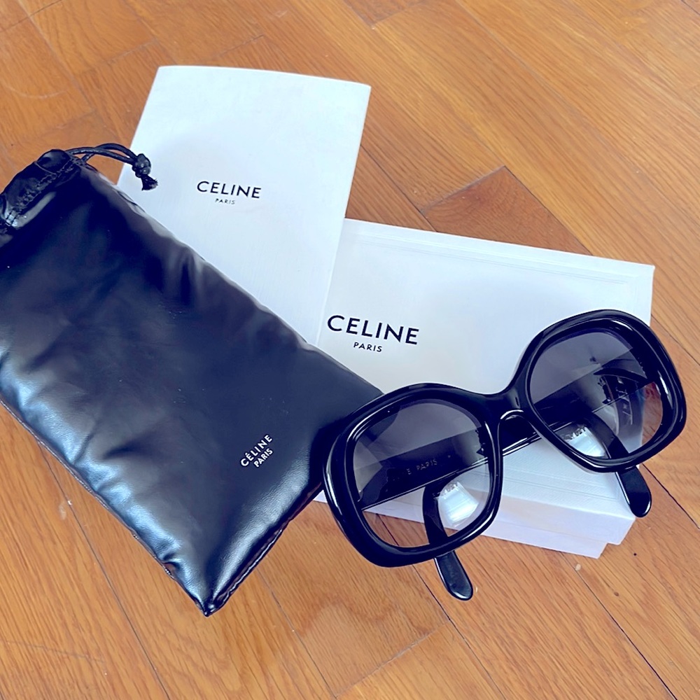 Celine Round S163 Sunglasses - Black
